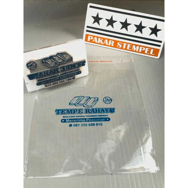 Jual Stempel Plastik Opp plastik tempe tahu