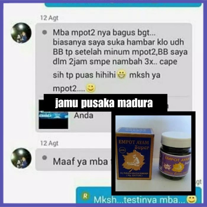 

✔ COD ✔ JAMU EMPOT AYAM SUPER 100% ORIGINAL
