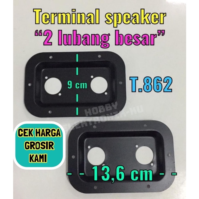 TERMINAL SPEAKER PLATE 2 LUBANG SPIKON