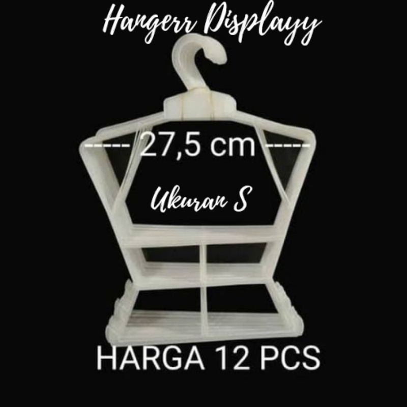 Hanger Setelan Anak 04 | Gantungan Baju Anak | Hanger Layang Display Anak | Setelan Size S (12pcs) | Isi 12 pcs hanger setelan anak 11 ori / pk |HANGER GANTUNGAN Baju Model Layang, Stelan, Baju Celana ANAK