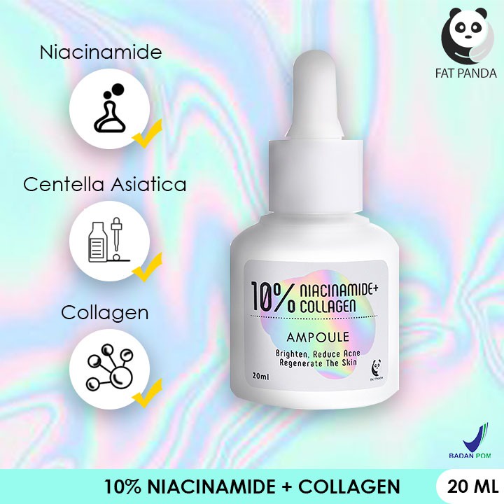 Fat Panda 10% Niacinamide+ Collagen Ampoule 20ml | Brightening Serum