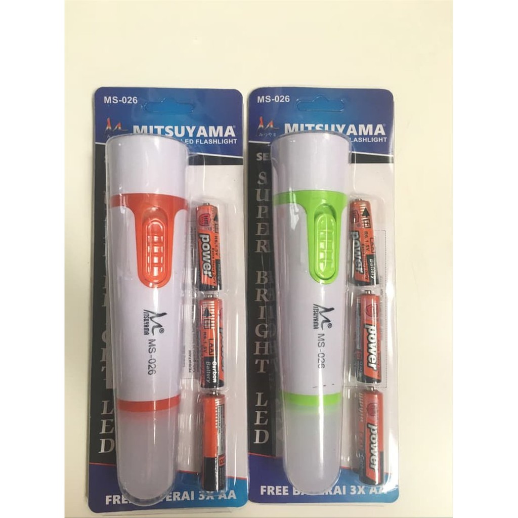 [MS026] Lampu Senter Mitsuyama Led Flashlight Super Bright