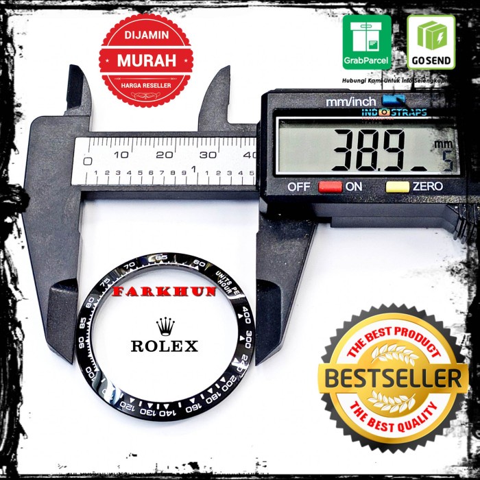 TERBAIKK BEZEL CERAMIC INSERT ROLEX DAYTONA 116500 116520 RING KERAMIK