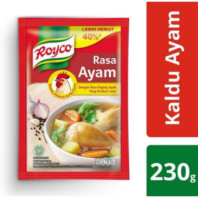 

Royco bumbu kaldu rasa ayam 230. gr