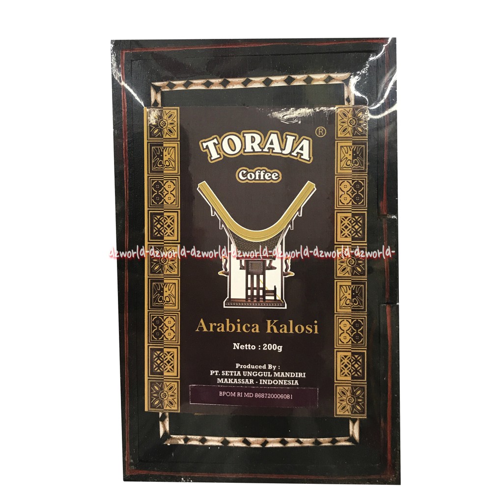 Toraja Coffee Arabica Kalosi 200gr Box Kayu Kopi Toraja Arabika