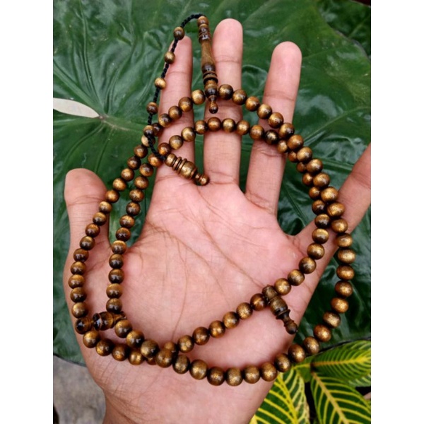 tasbih yuser akar bahar emas / tasbih yuser tali arus serat emas asli