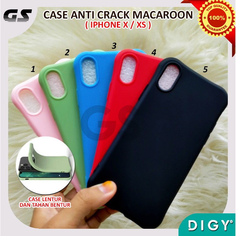 iPhone XR X XS  XS MAX  11 6.1  11 PRO 5.8  11 PRO MAX 6.5 TPU Case Casing Anticrack Macaron Warna