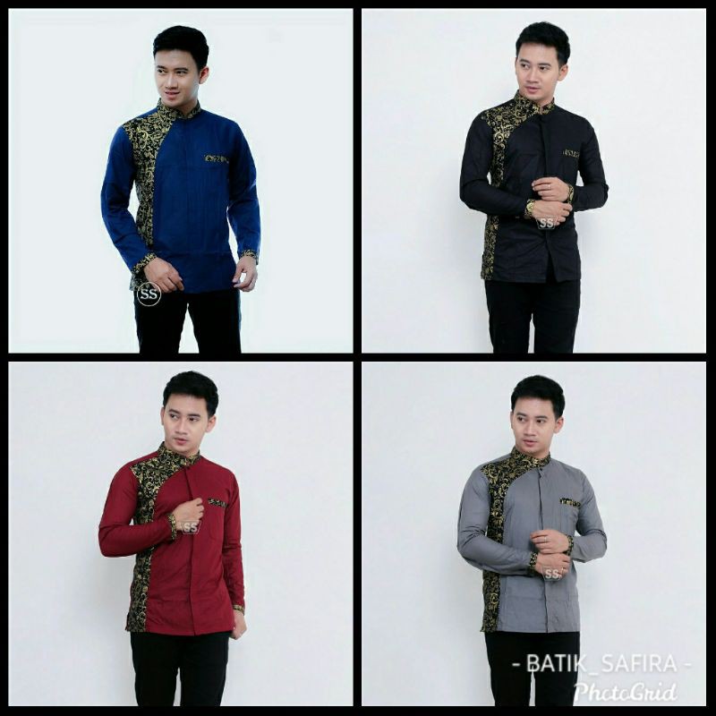 Baju Batik Pria Gus Azmi Syubbanul Muslimin Batik Katun Halus Hadroh Azzahir Hilwa Ala Santri Modern