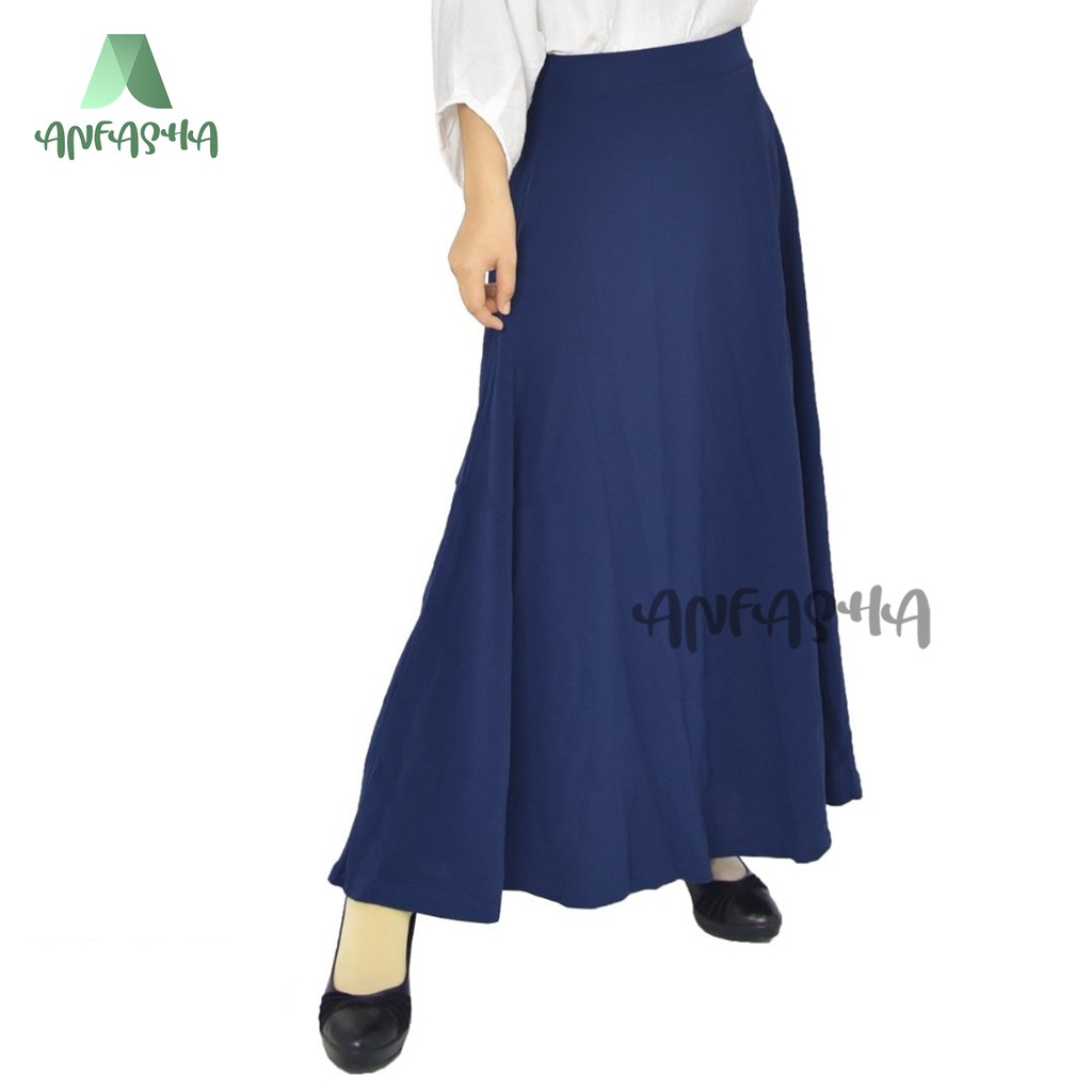 ROK WAFFLE LEBAR = Rok waffle  lebar payung premium basic mode material waffle crap BY TOKO ANFASHA-6