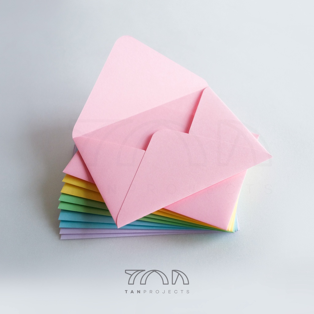 

1 set 10pcs Amplop Pastel / Mixed Pastel Colours Envelopes uk 8.1x11.4cm (A7)
