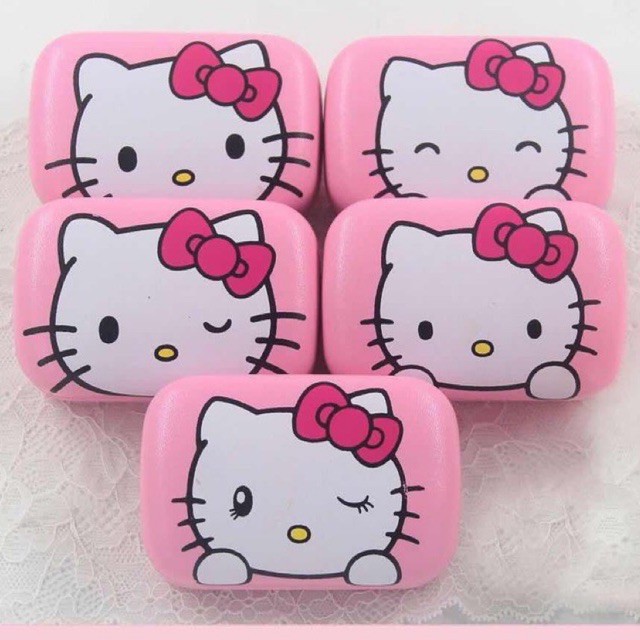 Softlenscase Hello kitty / Hardcase hello kitty