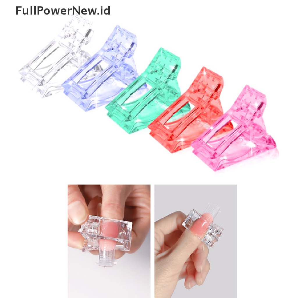 (Full) 5pcs Klip Extension Kuku Palsu Bahan Akrilik