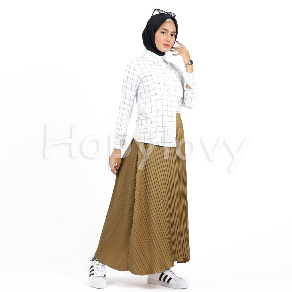 Rok Plisket Premium / Rok Rempel / Rok Mayung Plisket