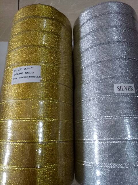 Pita GLITTER gold silver 2cm