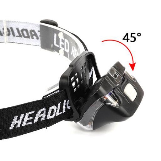 Albinaly Senter Kepala Headlamp COB LED - Black