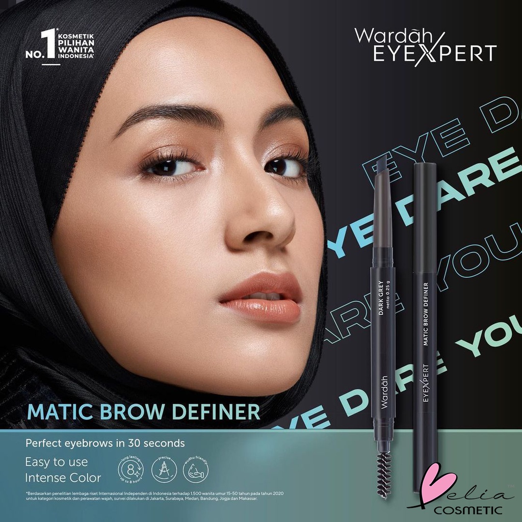 ❤ BELIA ❤ Wardah EyeXpert Matic Brow Definer | Eye Brow Eyebrow pencil (pensil alis) Brown &amp; Black - Pensil Alis Anti Air dan Tahan Lama | BPOM