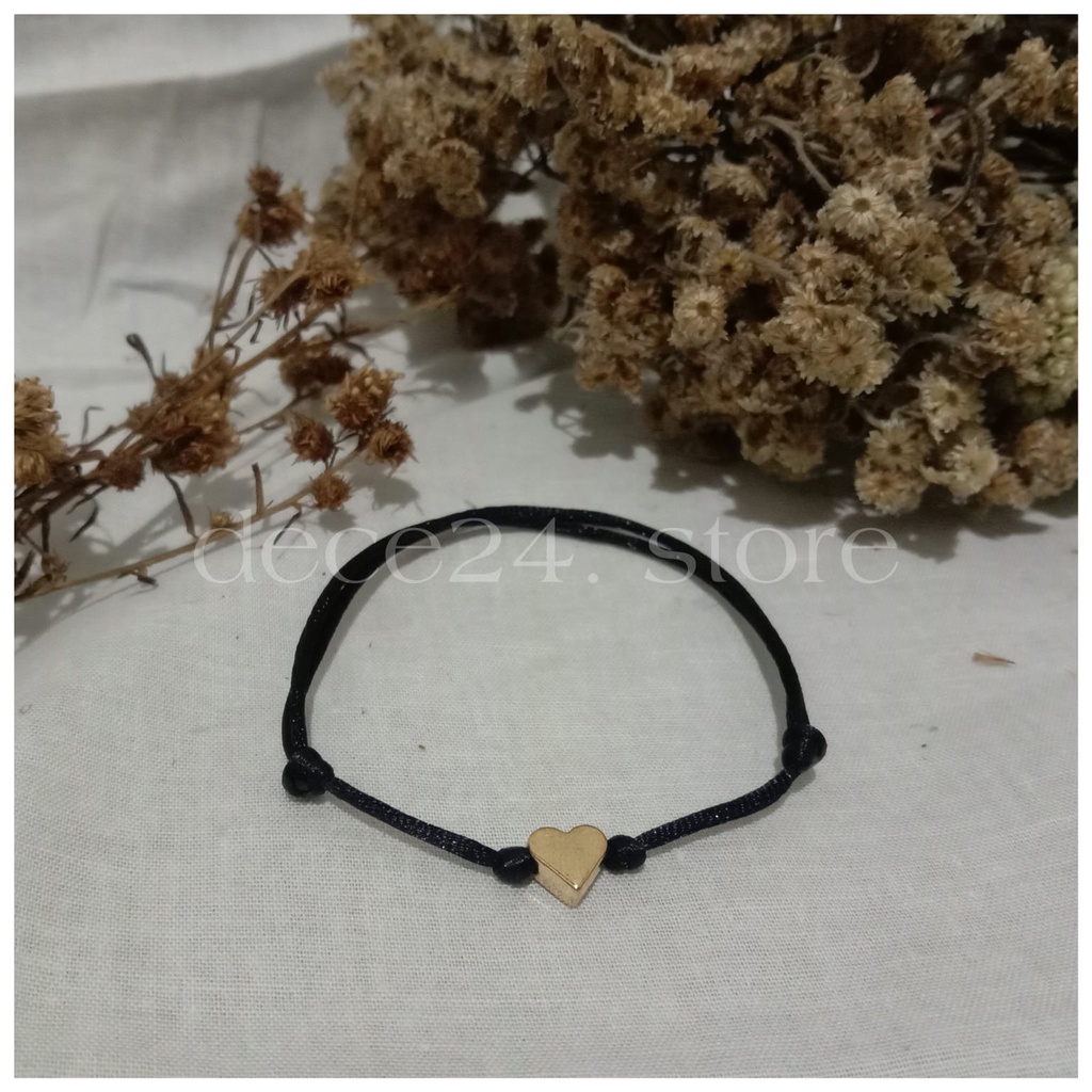 Gelang LOVE Tali Hitam