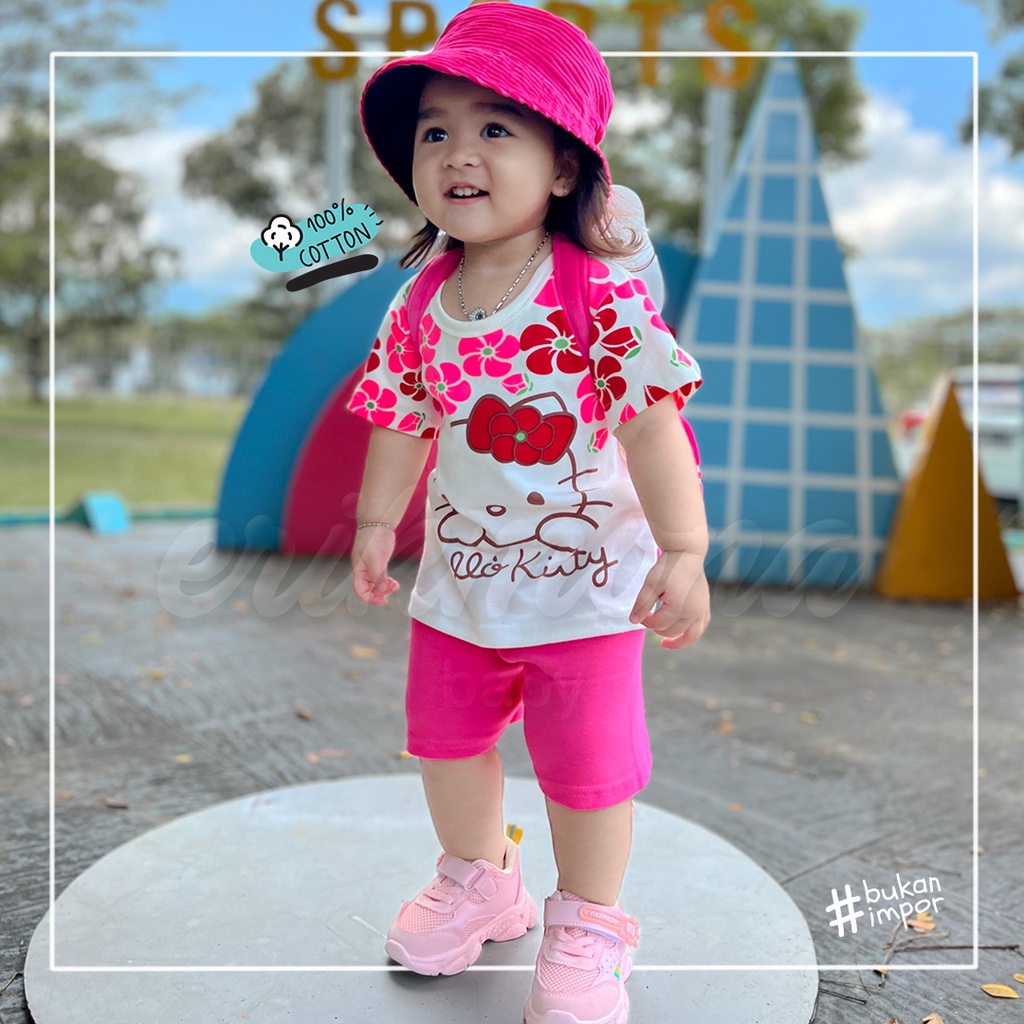 ❤️ setelan anak baju bayi baju anak cewe 1y 2y 3y hello kitty lucu murah ❤️