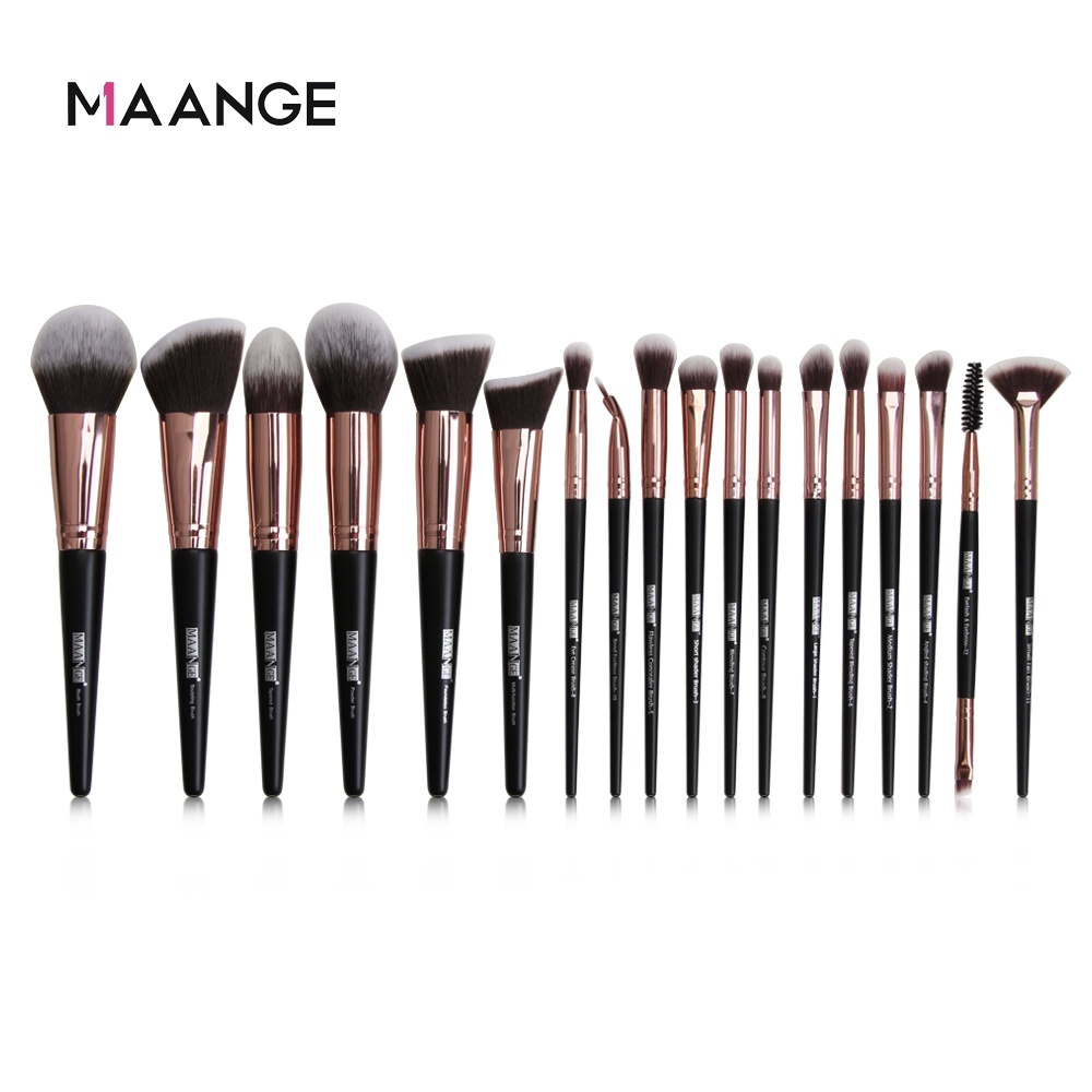 MAANGE 18Pcs Professional Makeup Brush Set for Eyeshadow High Quality Beauty Tools