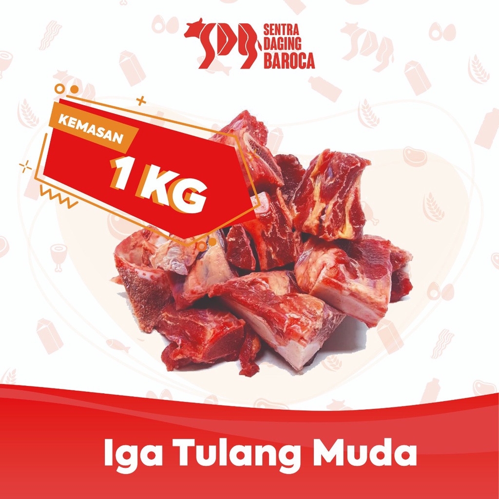 Jual [ Iga Sapi Tulang Muda 1kg ] Tulang Sapi Iga 1 Kg Brisketbone