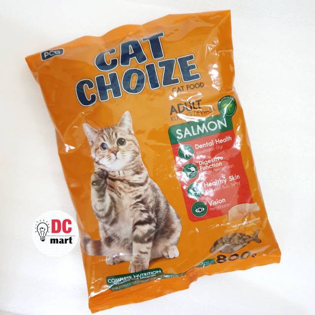 Cat Choize Adult SALMON 800Gr / Oranye/ Makanan Kucing Kering Freshpack