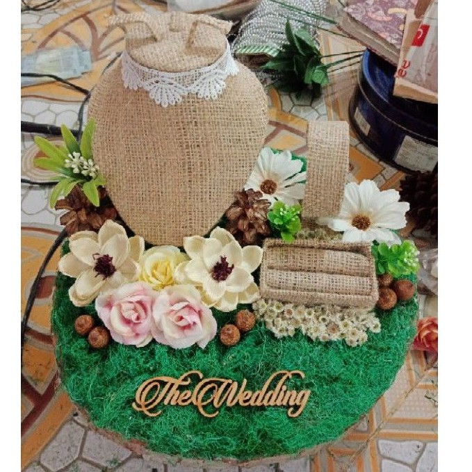 Tempas Maskawin Rustic / display mahar rustic / tempat perhiasan rustic / kotak mahar rustic