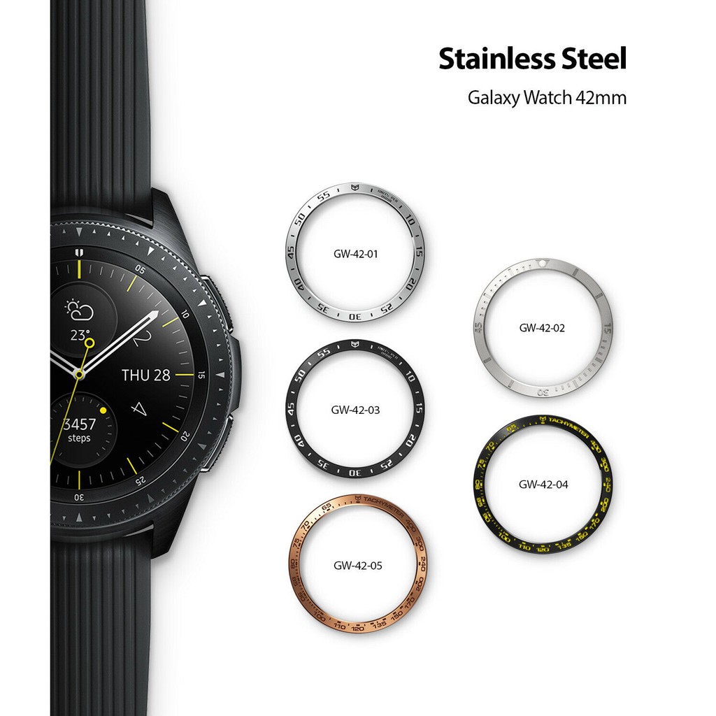 Anti Scratch Aluminium Smartwatch Dial Speed Bezel Rings Accessory for Samsung Galaxy Watch 42mm