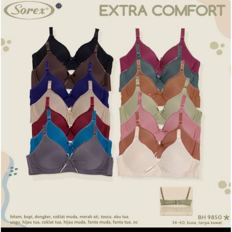 SOREX Bra Extra Comfort 9850 Busa Tanpa Kawat