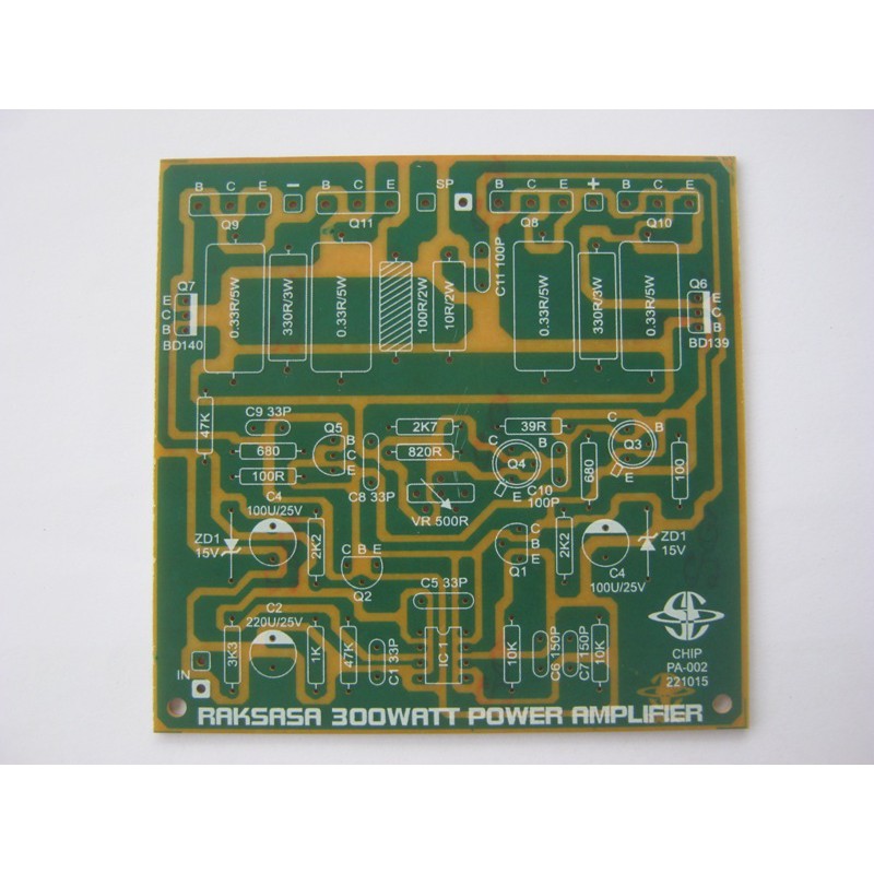 PCB Raksasa 300 Watt OCL Power Amplifier Saturn PA-002