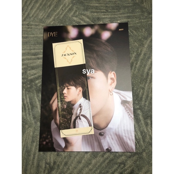 

GOT7 JACKSON LYRICS CARD AND BOOKMARK SET