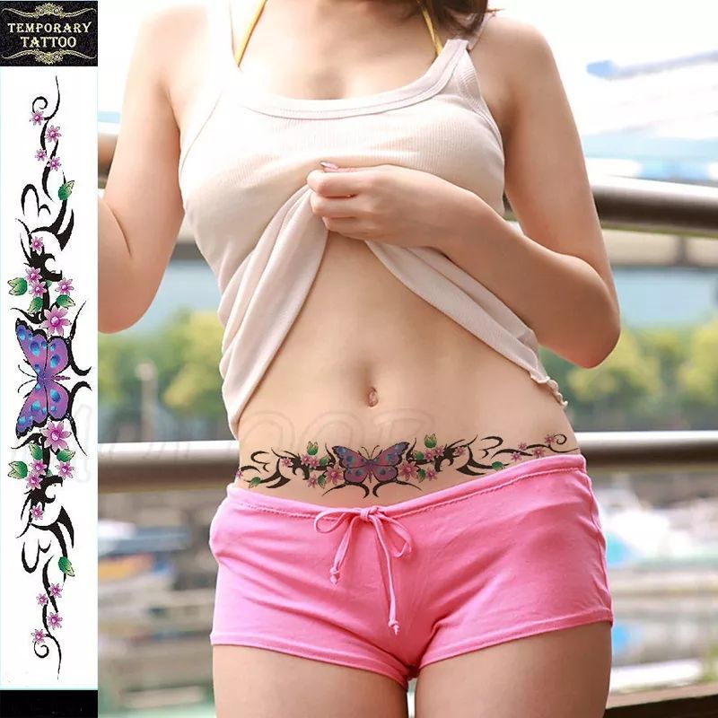 Tato Temporer Grosir Sexy Untuk pinggang / perut Wanita Tattoo Temporary For Woman