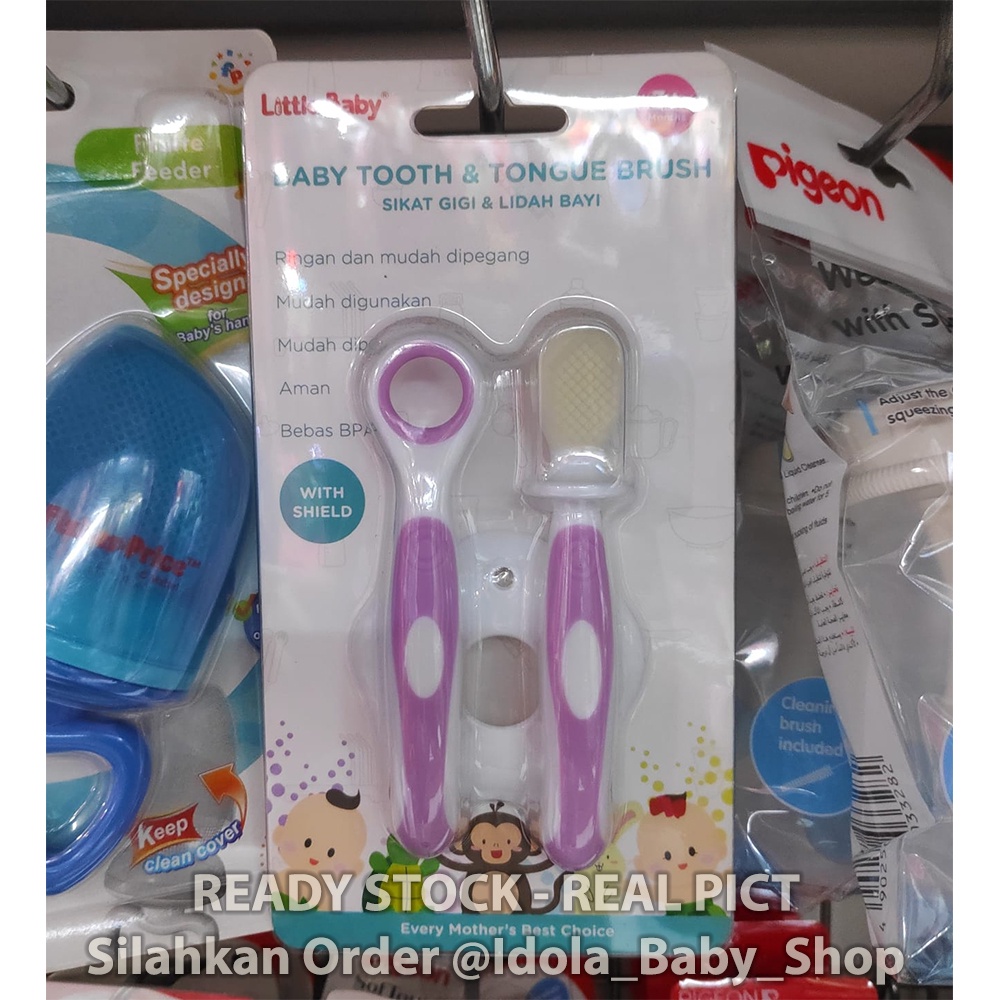 Little Baby Sikat Gigi dan Lidah Bayi toothbrush 2 in 1