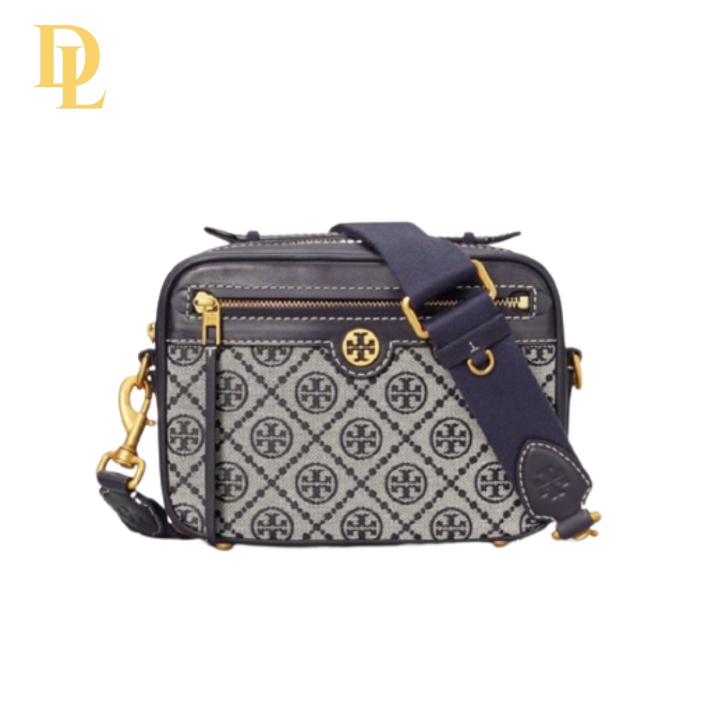 TORY BURCH T MONOGRAM JACQUARD CAMERA BAG