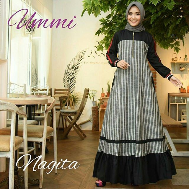 GAMIS SYARI ANNAJAH CAPUCCINO 900GR 110 140 ALLSIZE GAMIS SYARI BUSUI CADAR CREPE HQ POLOS MURAH I.