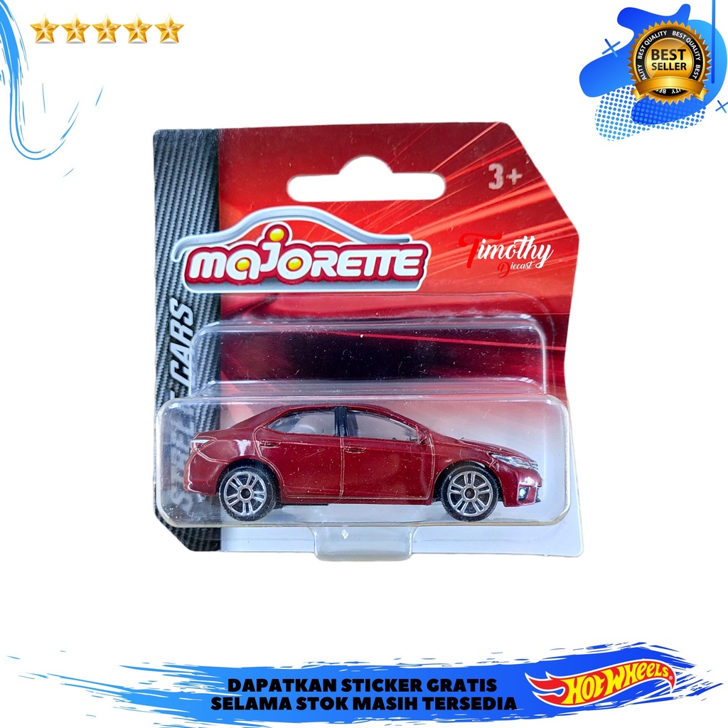 Majorette Street Cars Toyota Corolla Altis Merah Timothy Diecast