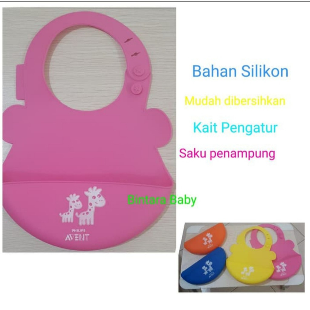 Philips Avent Slabber / Bibs / Celemek Avent Silicone