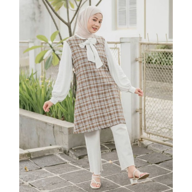 MILLIE - TUNIK KATUN -TUNIK KOTAK2 - TUNIK KEKINIAN - TUNIK TARTAN - KOREAN TUNIK-  LONG TUNIK - TUN