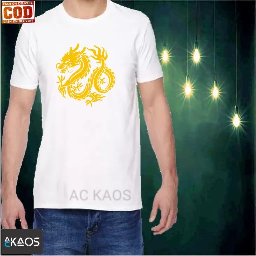 Kaos Distro T-shirt Logo Naga