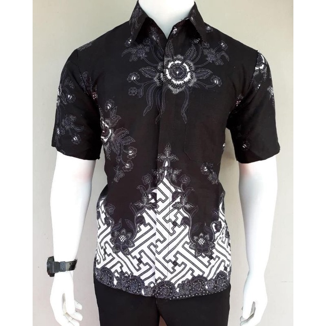 BAJU BATIK PRIA KEMBANG BULAN S M L XL XXL