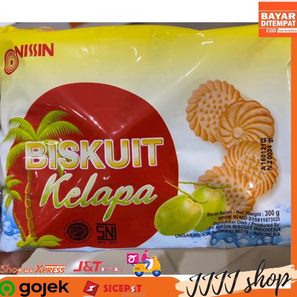 

Nissin Biskuit Snack Snack Cemilan Rasa Kelapa Isi 300 gr