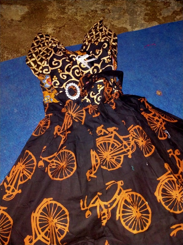 Baju Anak, Dress Batik Anak/ Dress Batik Anak Gesper/dress Batik Susun