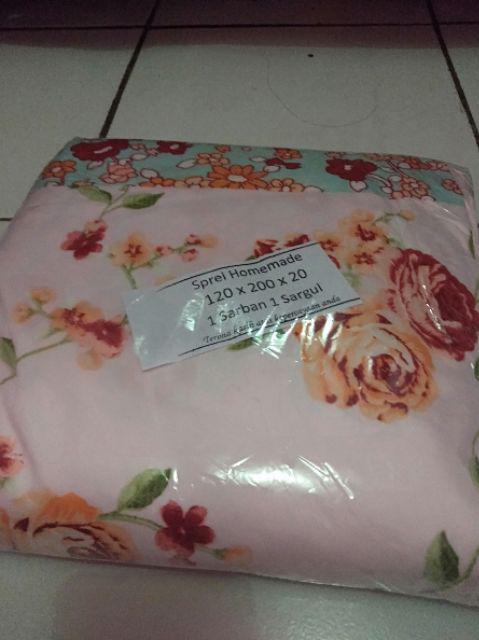 Sprei Bagus Motif Green Leaf