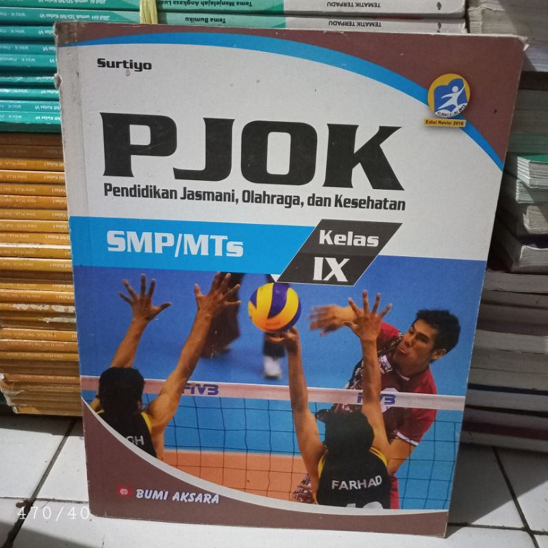 BUKU BEKAS PJOK SMP KELAS 3 bumi aksara