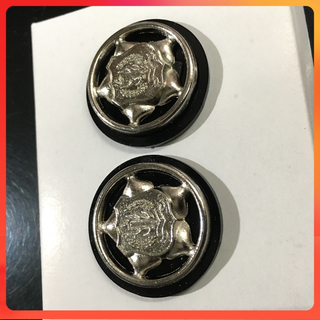 Monogram Mika Hitam- Monogram Mika Satpam - Monogram Satpam - Pin Kerah Satpam