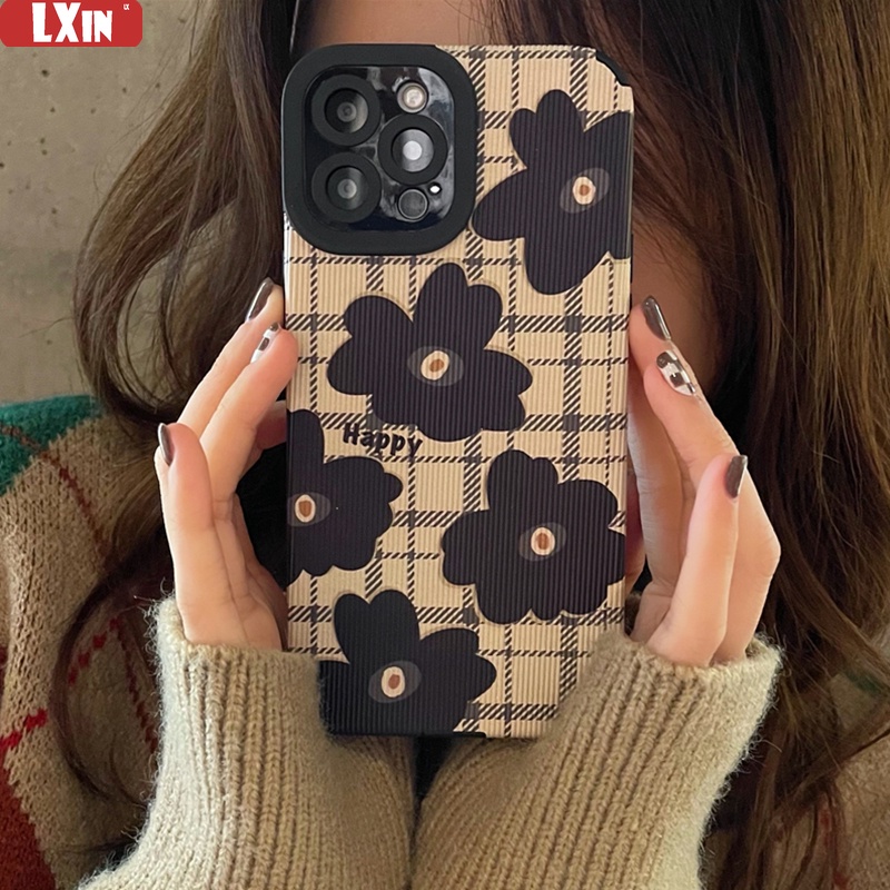 Soft Case Bahan Kulit Domba Motif Bunga Plum blossom 50A Narzo 50A Untuk Realme C35 C31 C21Y C25Y C25Y C11 2021 C20 C15 C12 C25S C2 Realme 5 5i 6i C3 9i