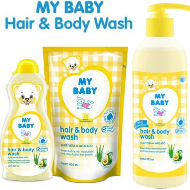 My Baby Hair &amp; Body Wash - MYbaby Sabun Shampoo Mandi Bayi - Sabun Shampo Baby