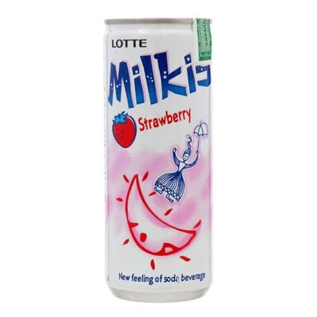 

Minuman Korea Soda Susu | Lotte Korea Milkis Soda Milk Strawberry | 250ml