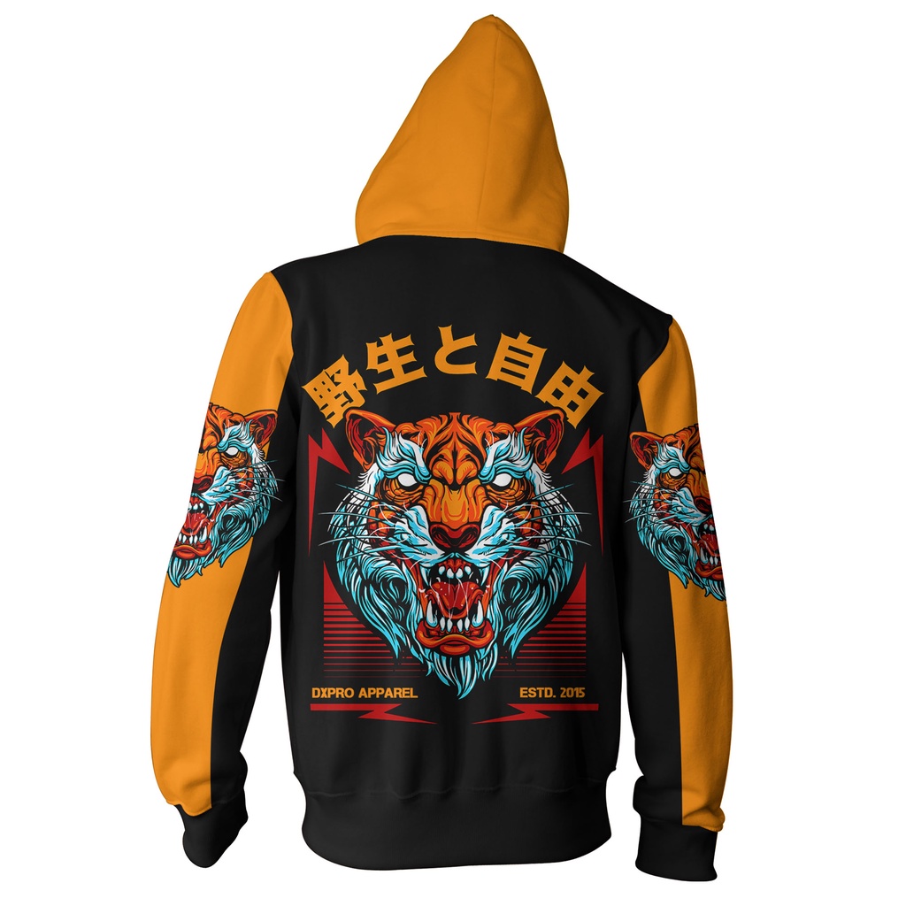 ZIPPER JAKET  RACING YAKUZA TIGER LIMITED EDITION