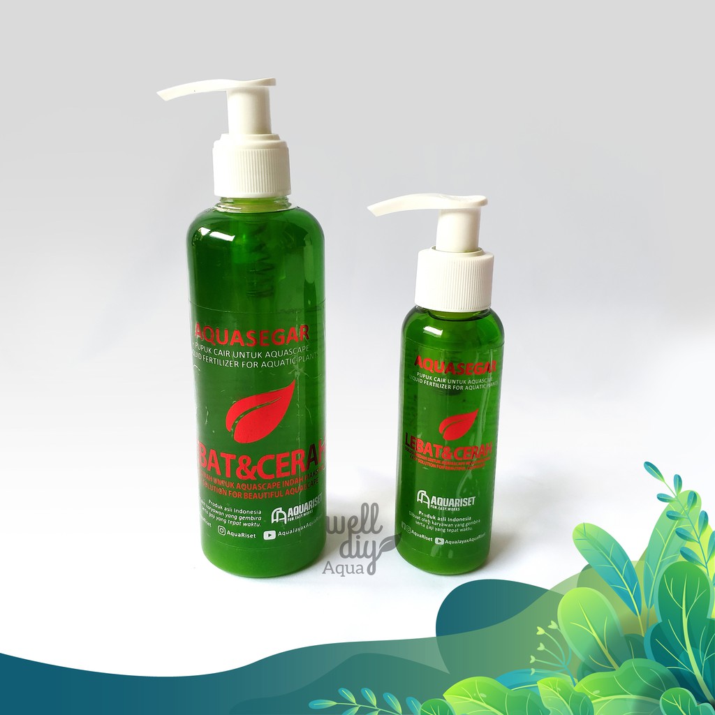 Pupuk Cair Aquascape Aquasegar - Seri Lebat &amp; Cerah, 100ml &amp; 250 ml