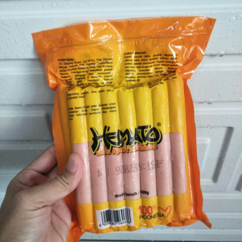 

Sosis Hemato 500 Gr isi 15 Pcs